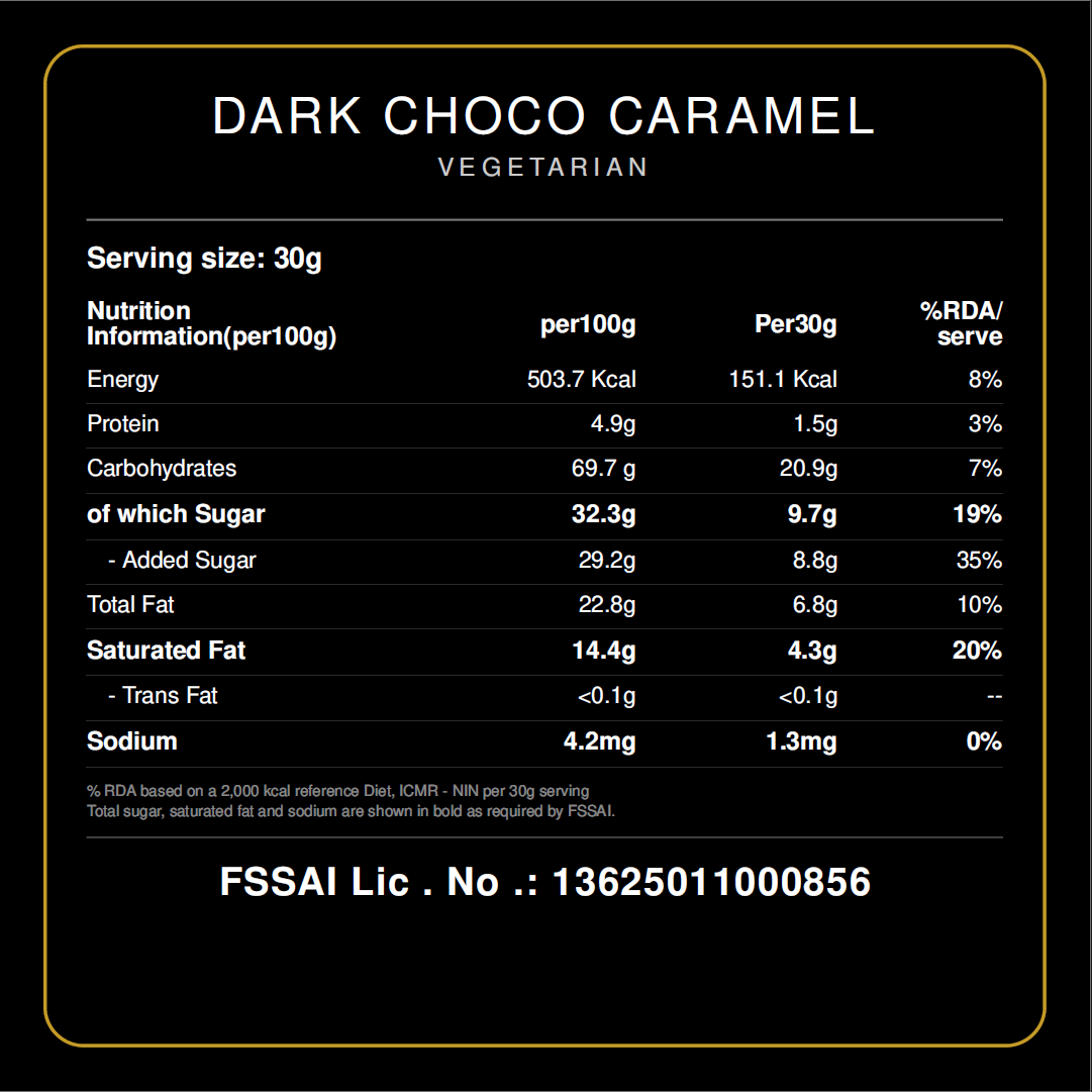 Dark Choco Caramel - 120gm