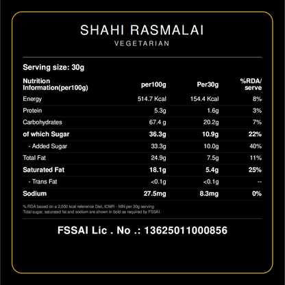 Shahi Rasmalai - 120gm
